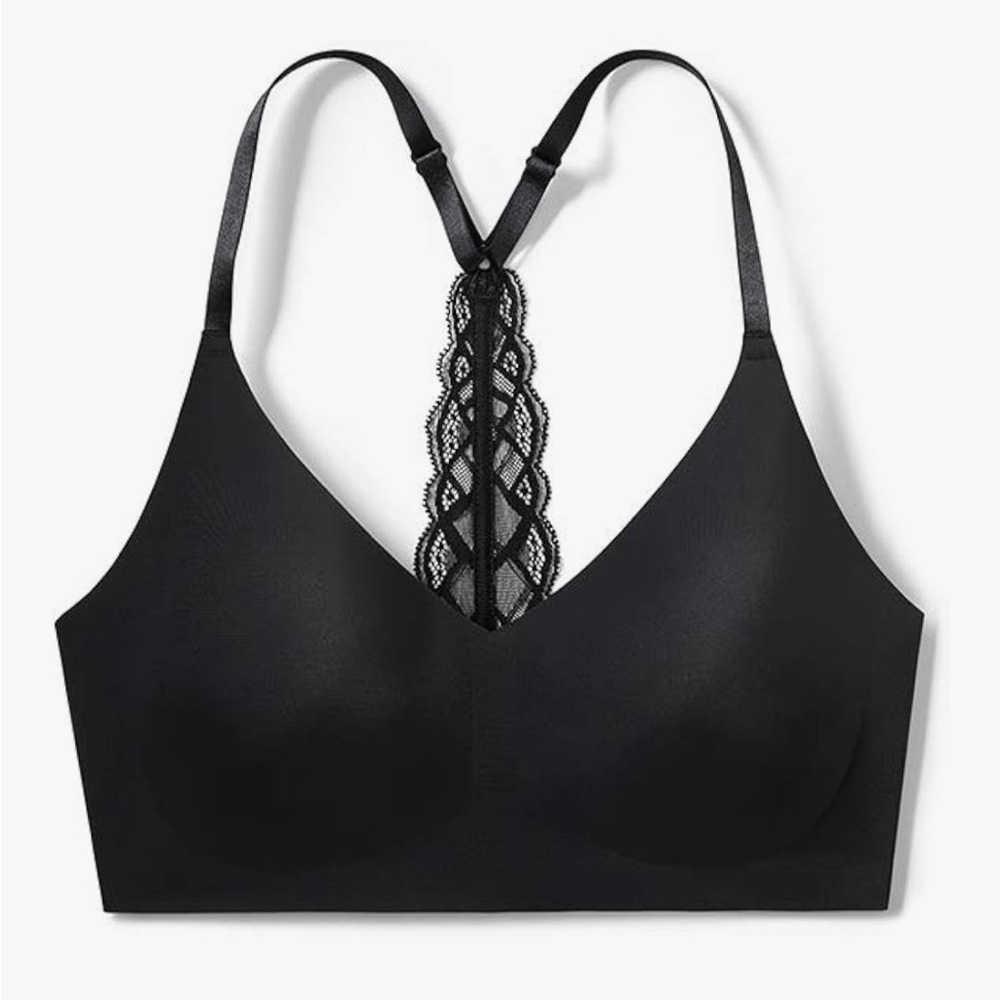 Black Lace-Back Bralette, size Small.  NWOT